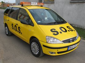 Ford Galaxy 2004, SOS autómentő  autódekoráció, autó dekoráció (MMM Trans Kft.)