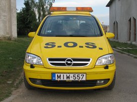 Opel Zafira 2005, SOS autómentő  autódekoráció, autó dekoráció (MMM Trans Kft.) 