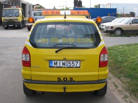 Opel Zafira 2005, SOS autómentő  autódekoráció, autó dekoráció (MMM Trans Kft.) 