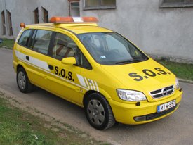 Opel Zafira 2005, SOS autómentő  autódekoráció, autó dekoráció (MMM Trans Kft.) 