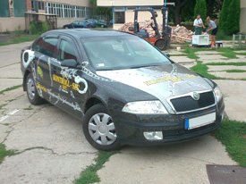 Skoda Octavia autódekoráció: Kontroll-Sec Kft. autó dekoráció 01