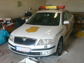 Skoda Octavia autódekoráció: Kontroll-Sec Kft. autó dekoráció 05