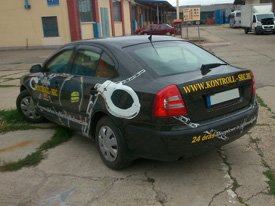 Skoda Octavia autódekoráció: Kontroll-Sec Kft. autó dekoráció 09