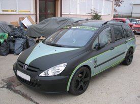 Peugeot 307 SW, carbonshop és mattautofolia.hu  autódekoráció, autó dekoráció V1.0