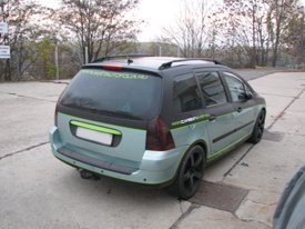 Peugeot 307 SW, carbonshop és mattautofolia.hu  autódekoráció, autó dekoráció V1.0