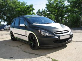 Peugeot 307 SW, mattautofolia.hu és carbonshop  autódekoráció, autó dekoráció V2.0 