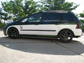 Peugeot 307 SW, mattautofolia.hu és carbonshop  autódekoráció, autó dekoráció V2.0 