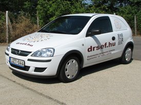 Dr. Sef Opel Corsa Van autó dekoráció, autódekorácó