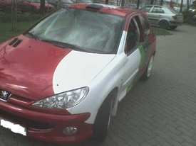Peugeot 307 Takács G. Rally autó dekoráció, autódekorácó