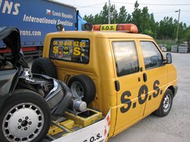 Volkswagen Transporter T4 SOS autómentő  autódekoráció, autó dekoráció (MMM Trans Kft.) 4