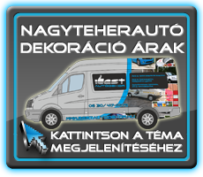 Autódekoráció mintaárak (nagy teherautó autódekoráció); VolksWagen Crafter